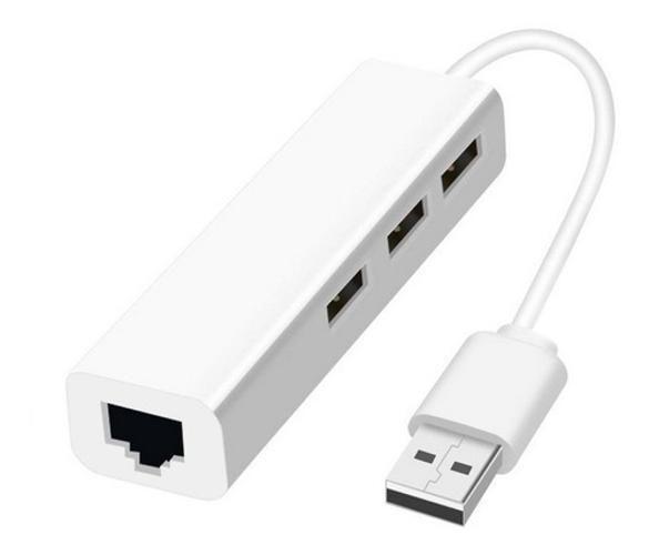 Imagem de Hub USB 3 + Adaptador LAN Gigabit It-blue Le-4102 Branco