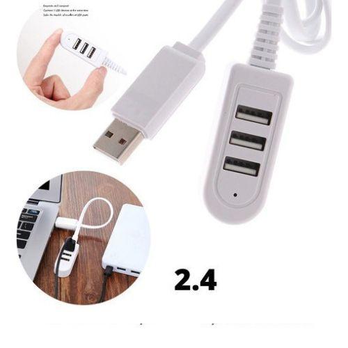 Imagem de Hub Usb 3 Portas Usb 2.4 tv Pendrive Mouse Teclado Adaptador