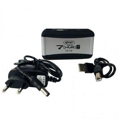 Imagem de Hub Usb 7 Portas 2.0 Com Fonte Knup Hb-t68