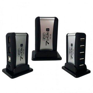 Imagem de Hub Usb 7 Portas 2.0 Com Fonte Knup Hb-t68