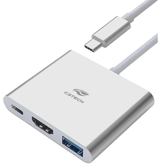 Imagem de Hub Usb-C 3.0, Com 3 Portas, Hdmi 4K 30Hz Hu-D10Si, C3Tech