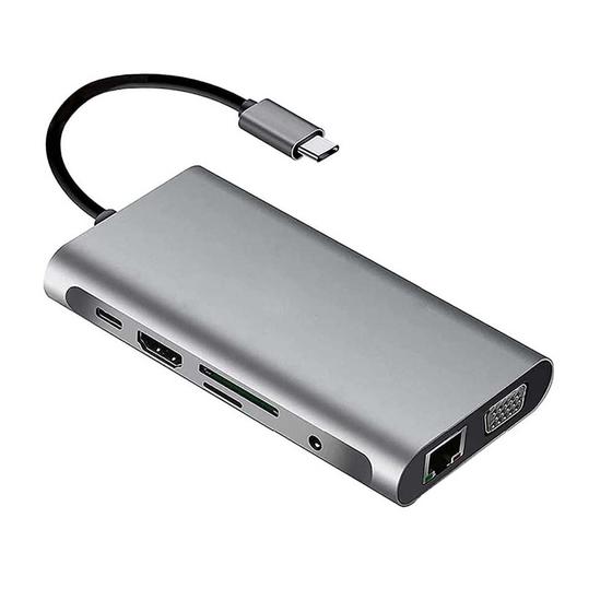 Imagem de Hub USB C 3.0 Docking Station 10 em 1 para Gigabit Ethernet