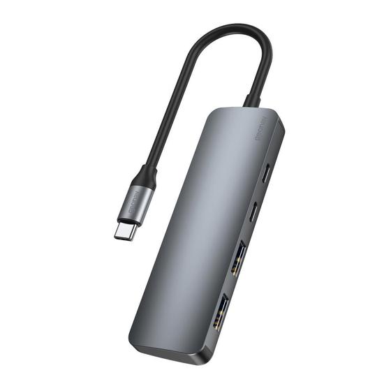 Hub usb-c 3.2 multi dispositivos 4 portas aluminio Geonav Menor preço em Hub usb-c 3.2 multi dispositivos 4 portas aluminio Geonav