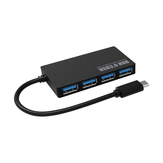 Imagem de Hub USB-C 4 Portas USB 3.0 de Alta Velocidade - Expansor para Desktop e Laptop