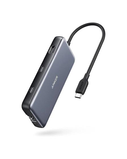 Imagem de Hub USB-C Anker 555 8 em 1 com fornecimento de energia de 100 W 4K 60 Hz