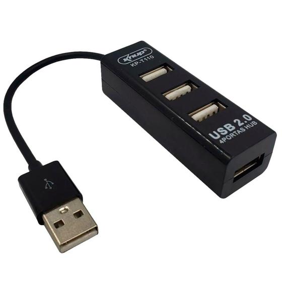 Imagem de Hub USB Knup 2.0 com 4 portas KP-T110