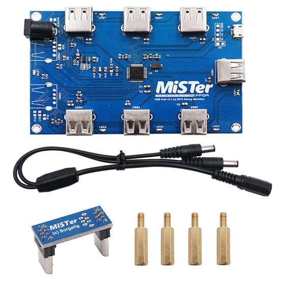 Imagem de Hub USB Mister V2.1 - Manual de Solda para Placa MR FPGA com 7 Portas USB
