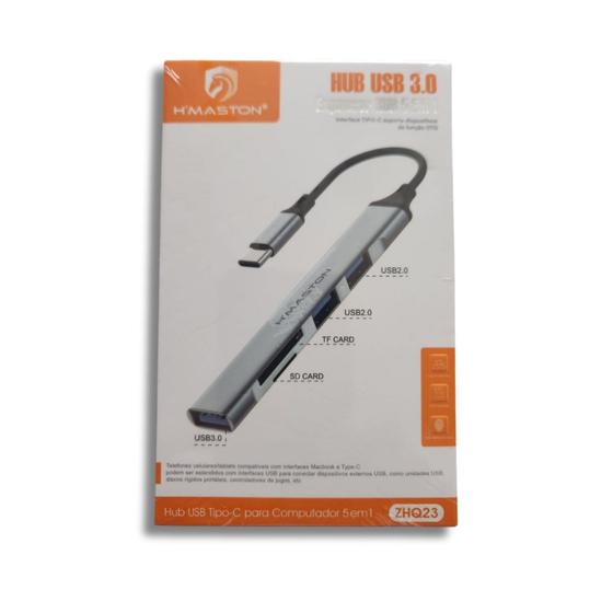Imagem de HUB USB  TIPO-C 5 em 1 - ZHQ23