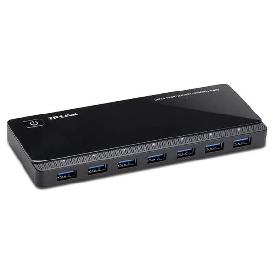 Imagem de Hub USB TP-Link UH720 3.0 - 7 Portas com 2 Portas de Carregamento. Cor Preto.