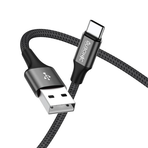 Imagem de Hubonic Cabo Tipo-C USB Turbo Nylon Carregamento Cabo de Dados Reforçado Compatível Premium