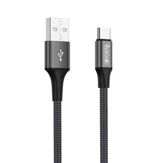 Imagem de Hubonic Cabo Tipo-C USB Turbo Nylon Carregamento Cabo de Dados Reforçado Compatível Premium