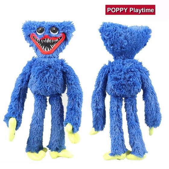 Huggy Wuggy Boneco Pelúcia Brinquedo Jogo Poppy Playtime - Play Time ...