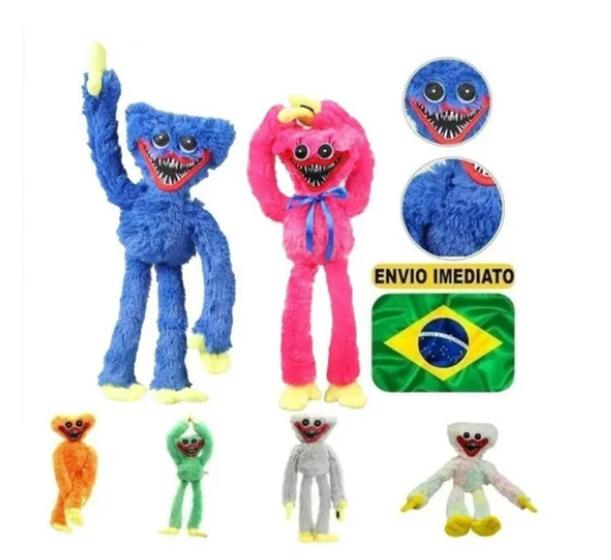 Huggy Wuggy Brinquedo de Pelúcia 40 cm Poppy Playtime Jogo - Pelúcia ...