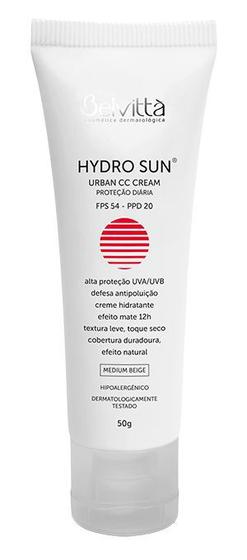 Imagem de Hydro Sun - Urban CC Cream FPS 54 PPD 20 Proteção Diária Bege Médio Belvittà 50g