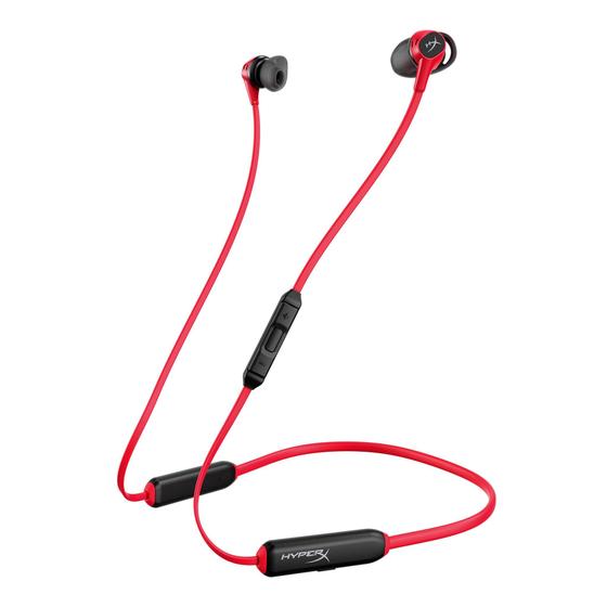 Imagem de HyperX Cloud Buds  Fones de ouvido sem fio Bluetooth, Qualcomm aptX HD, 10 Horas de Duração da Bateria, Drivers de 14mm, Dicas confortáveis de ouvido de silicone, 3 tamanhos de ponta de ouvido incluídos, bolsa de viagem de malha