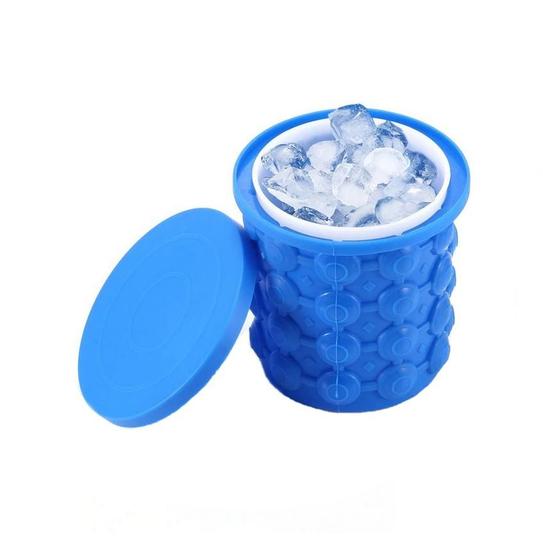 Imagem de Ice Cube Maker Genie Forma De Gelo Balde Silicone