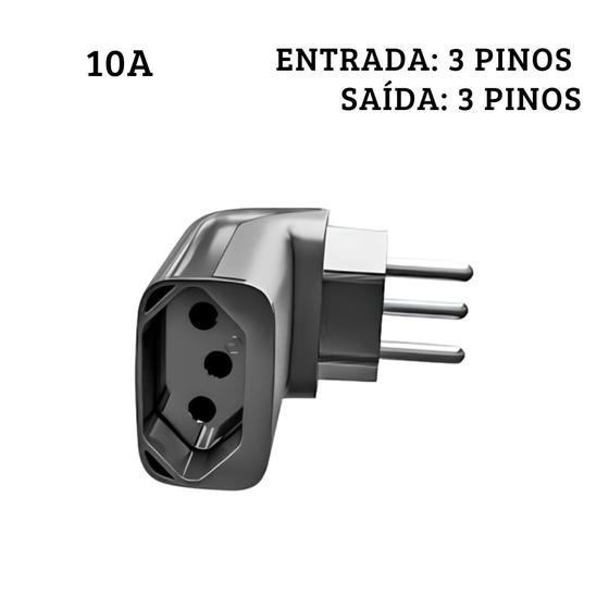 Imagem de iClamper Pocket Fit 3p 10a - Protetor de Surtos - Preto