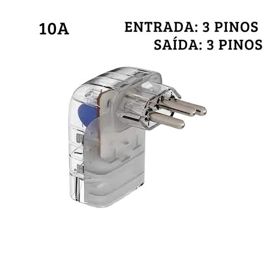 Imagem de iClamper Pocket Fit 3p 10a - Protetor de Surtos - Transparente