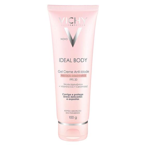 Imagem de Ideal Body Pescoço, Colo e Mãos FPS 20 Vichy -  Gel Creme Anti-Idade