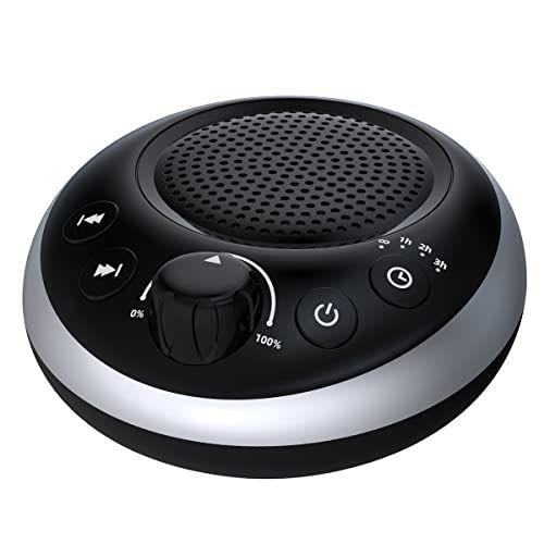 Imagem de iDealSleep Loud Sound Machine Máquina de Ruído Branco com 30 Sons Calmantes para Crianças Bebés Adultos Máquina de Sono com 36 Níveis de Volume Auto-Off Timer e Função de Memória para Home Travel Office (Preto)