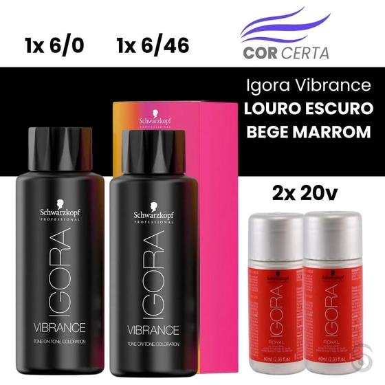 Imagem de Igora Vibrance LOURO ESCURO BEGE MARROM