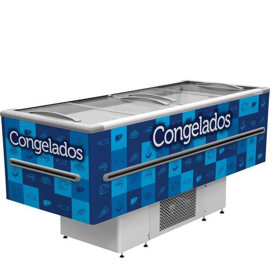 Ilha Expositora para Congelados 2,00M Fricon 568 L - 220v Menor preço em Ilha Expositora para Congelados 2,00M Fricon 568 L - 220v