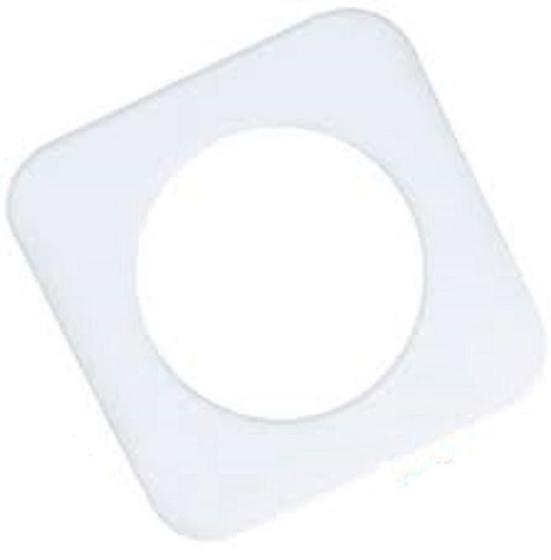 Imagem de Ilhos 28mm  Quadrado Branco  Pvc 100 Pares