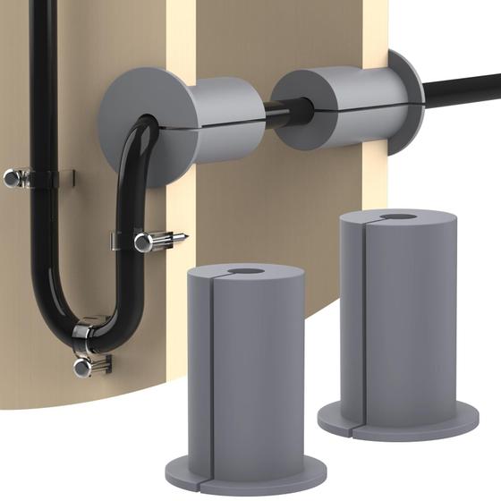 Ilhós de Parede para Cabo Starlink - Kit com 2 Peças Imagem de Ilhós de Parede para Cabo Starlink - Kit com 2 Peças