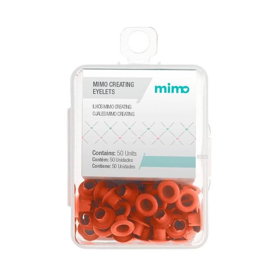 Imagem de Ilhós Mimo Creating - Redondo - Laranja Puro - 4,5 mm - 50 Unids