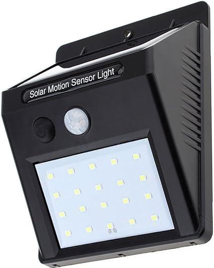 Imagem de Iluminação inteligente: Arandela LED Solar Luminária com 48 LEDs e Sensor de Presença