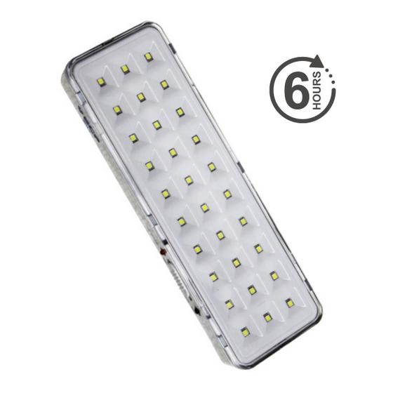 Iluminação Luminária Emergência 30 Led Bivolt P/ Residencial