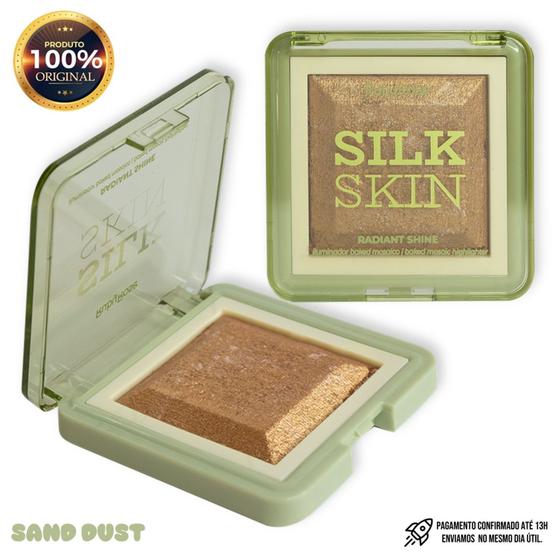 Imagem de Iluminador Baked Mosaico Radiant Shine Silk Skin da Ruby Rose Cor Sand Dust