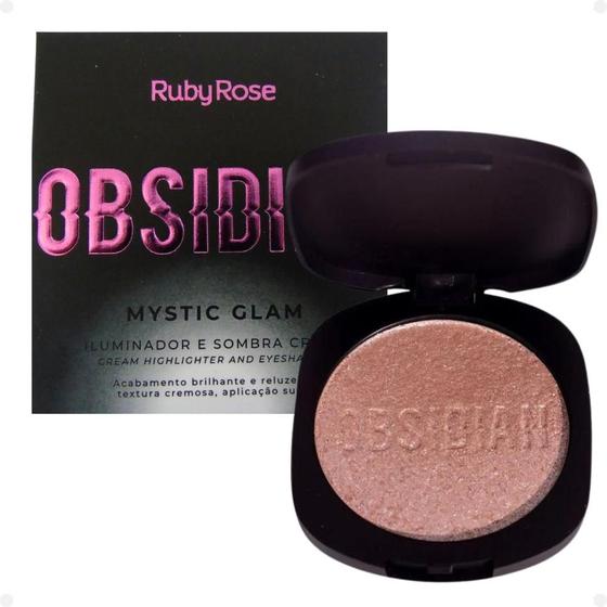 Imagem de Iluminador e Sombra Cream Ruby Rose Obsidian Mystic Glam Pearl 4,5g Hb-2600-1