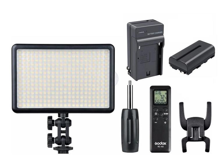 Imagem de Iluminador Led Godox 308c Com Bateria E Carregador