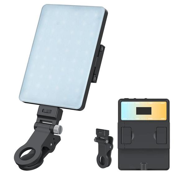 Imagem de Iluminador LED Portátil Mamen V11 Mobile Video Light 5W BiColor 2500K-9000K para Smartphones e Tablets