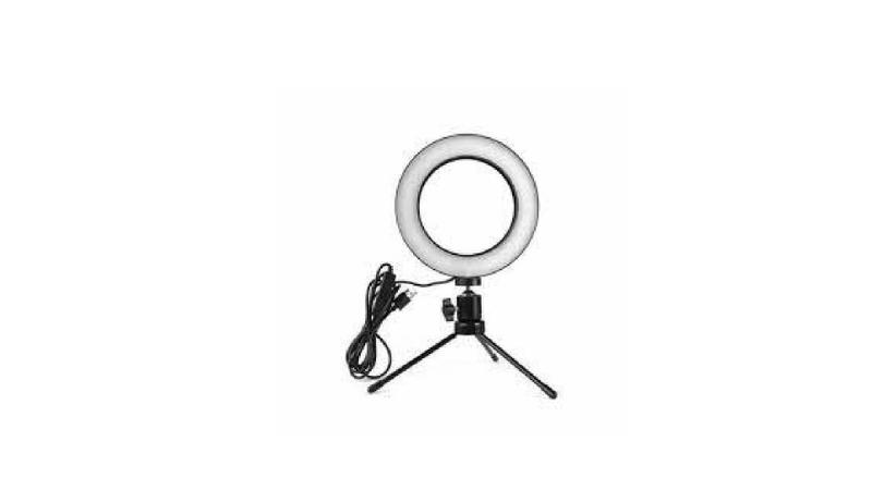 Imagem de Iluminador Led Ring Light 6 16Cm 3200/5000K Tripe 12,5Cm