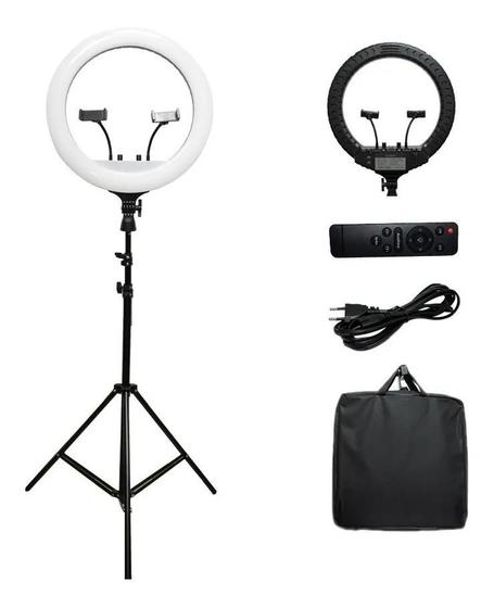 Imagem de Iluminador Ring Light 18 Polegadas 448 Leds 80w +tripe t