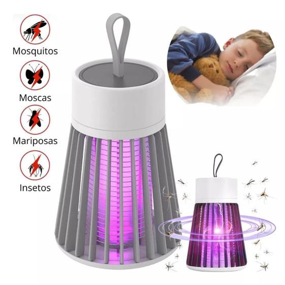 Imagem de Ilumine e Proteja: Repelente Mata Mosquito LED UV Eletrônico Pernilongo Insetos Voltagem 110V/220V