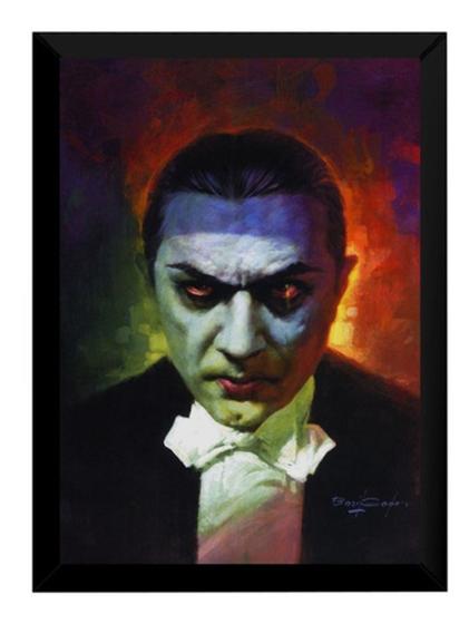 Imagem de Ilustração Basil Gogos Decoração Terror Dracula Quadro 42x29