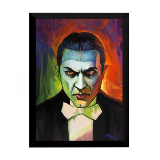 Imagem de Ilustração Basil Gogos Dracula Terror Cinema Quadro 42x29