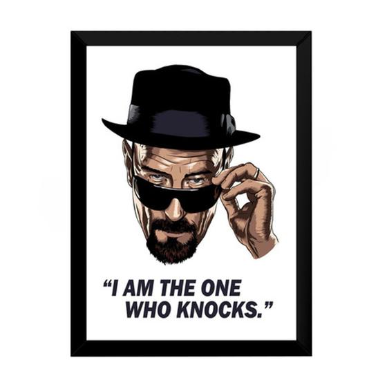 Imagem de Ilustração Quadro Breaking Bad Arte Digital Decorativo 42x29