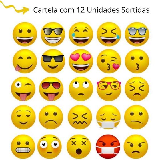 Imagem de Imã Lousa Magnética Geladeira Emoji 12 Unids Sortidas