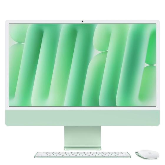 iMac 24", M4, CPU 10 núcleos e GPU 10 núcleos, Memória Unificada 24GB, 512GB SSD - Verde - APPLE Imagem de iMac 24", M4, CPU 10 núcleos e GPU 10 núcleos, Memória Unificada 24GB, 512GB SSD - Verde