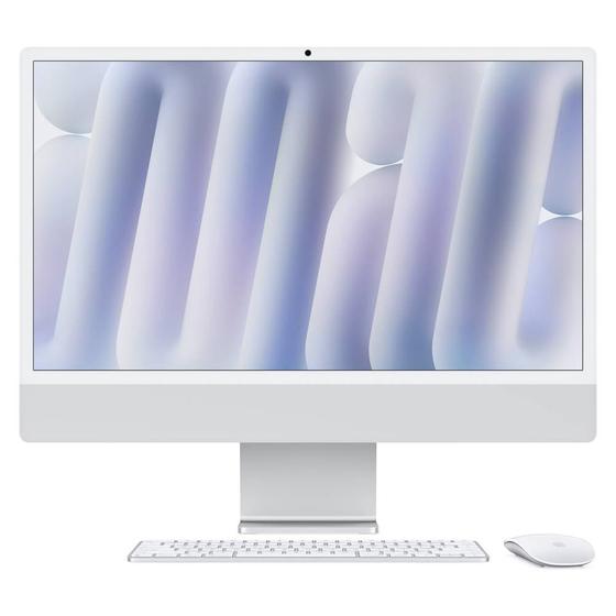 Imagem de iMac 24", Tela Retina 4.5K Apple, Processador M4, (16GB RAM, SSD de 512GB) - Prateado