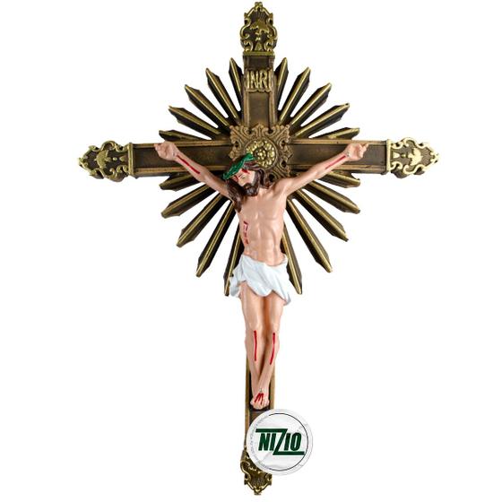 Imagem de Imagem Crucifixo De Parede 38cm INRI Inquebrável