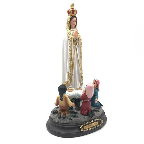 Imagem de Imagem de Nossa Senhora de Fátima com os 3 Pastorinhos 20 cm