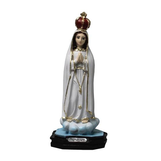 Imagem de Imagem de Nossa Senhora de Fátima de Resina Nacional 15cm