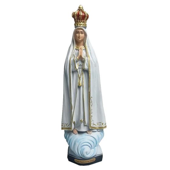 Imagem de Imagem de Nossa Senhora de Fátima de Resina Nacional 25 cm