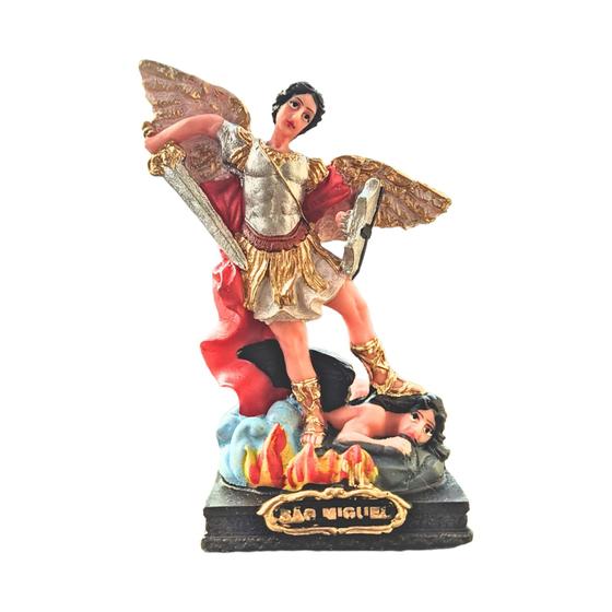 Imagem de Imagem de São Miguel Arcanjo em Resina 15cm Proteção Celestial Ideal para Decoração e Devoção