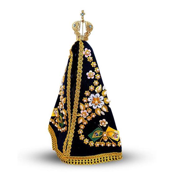 Imagem de Imagem De Senhora Aparecida De Resina Com Manto E Coroa 25cm